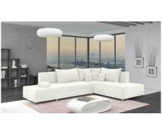 JUSTyou Livia Sofá esquina Blanco Velour