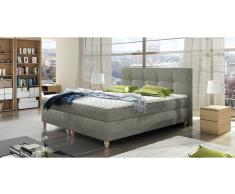 JUSTyou Malta Cama Box Spring Gris 160x200