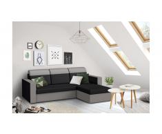 JUSTyou Delbert Sofa esquinero Gris Negro