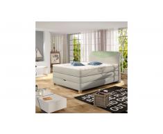 JUSTyou Santino Cama Box Spring Beige | Verde 140x200