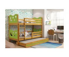 JUSTyou Ola con cama supletoria Litera Aliso Verde