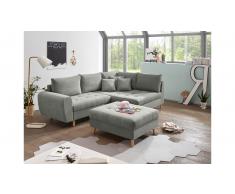 JUSTyou North Dakota Sofá esquinero Gris