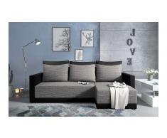 JUSTyou Kaori Sofa esquinero Gris Cuero sintetico
