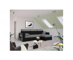 JUSTyou Emory Sofa esquinero Negro Gris