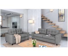 JUSTyou Linn Conjunto de sofás Café Gris