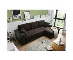 JUSTyou Alabama Sofá esquinero Marrón