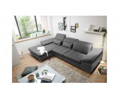 JUSTyou Maryland Sofá esquinero Gris Antracita