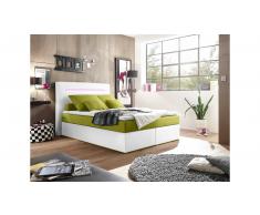 JUSTyou Concord Cama Box Spring 140x200 Blanco Verde