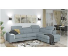 JUSTyou Caio Sofá esquina Azul Tejido estructurado