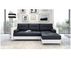 JUSTyou Nana Sofa esquinero Negro Cuero sintetico