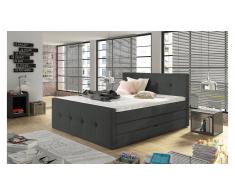 JUSTyou Medino Cama Box Spring Gris 160x200