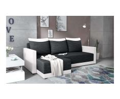 JUSTyou Tanita Sofa esquinero Negro Cuero sintetico