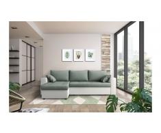 JUSTyou Anelis Sofa esquinero Blanco Verde