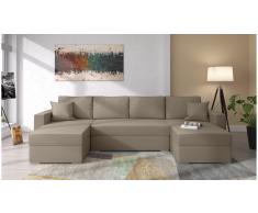 JUSTyou Savio Sofa modulare Marron Cuero sintetico