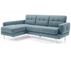 JUSTyou Chayma Sofá esquinero Estructura Azul