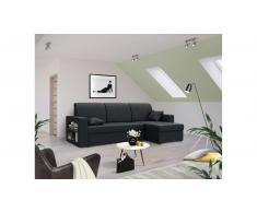 JUSTyou Emory Sofa esquinero Negro I