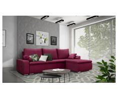JUSTyou Claribel Sofa esquinero Burdeos