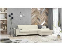 JUSTyou Lino Sofá esquina Beige Velour