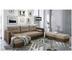 JUSTyou Kaito Sofa esquinero Marron Cuero sintetico