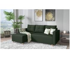 JUSTyou Livenza Sofá Verde Tejido estructurado