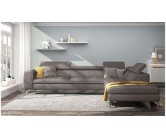 JUSTyou Alda Sofa esquinero Marron Velour
