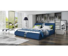 JUSTyou Callisto Cama tapizada Azul 140x200