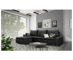 JUSTyou Claribel Sofa esquinero Negro I