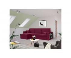 JUSTyou Emory Sofa esquinero Burdeos