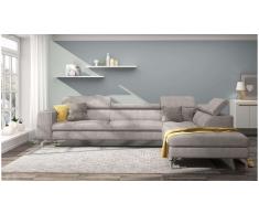 JUSTyou Alda Sofa esquinero Beige Velour