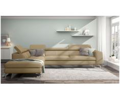 JUSTyou Alda Sofa esquinero Cafe Tejido estructurado
