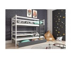 JUSTyou Nodi Litera Blanco Grafito 80x185 cm