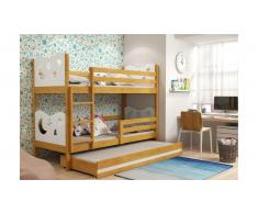 JUSTyou Ola con cama supletoria Litera Aliso Blanco