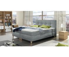 JUSTyou Malta Cama Box Spring Gris 140x200