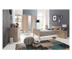 JUSTyou Clara Conjunto de dormitorio Roble Sonoma