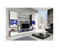 JUSTyou Conjunto Cama II comedor Wengué Blanco