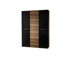 JUSTyou BOG Armario 190x135x55 Ciruelo Negro I