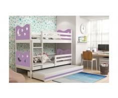 JUSTyou Ola con cama supletoria Litera Blanco