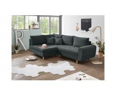 JUSTyou North Carolina Sofá esquinero Antracita