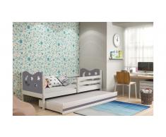 JUSTyou Ola con cama supletoria Cama Blanco Grafito