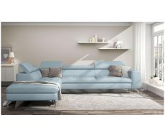 JUSTyou Alda Sofa esquinero Azul Velour