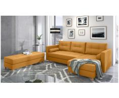 JUSTyou Kaito Sofa Amarillo Tejido estructurado