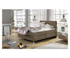 JUSTyou Cosy Cama Capuchino Cuero sintético 100x200