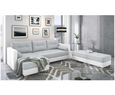 JUSTyou Kaito Sofa esquinero Gris Cuero sintetico