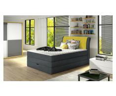 JUSTyou Amalfi Cama Box Spring Antracita 140x200