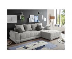 JUSTyou Denver Sofá esquinero Gris Antracita