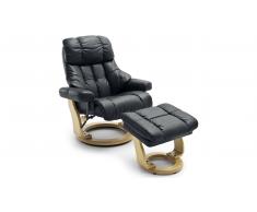 JUSTyou Carnegie XXL Sillón Negro Beige