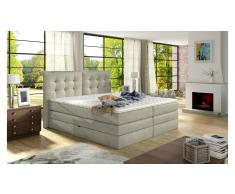 JUSTyou Fendy Cama Box Spring Crema 140x200