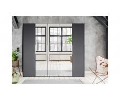 JUSTyou Valbom Armario puerta abatible Grafito