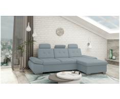JUSTyou Carlota Sofá esquina Azul Tejido estructurado