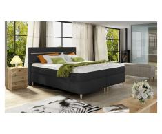 JUSTyou Scandia Cama Box Spring Grafito 140x200